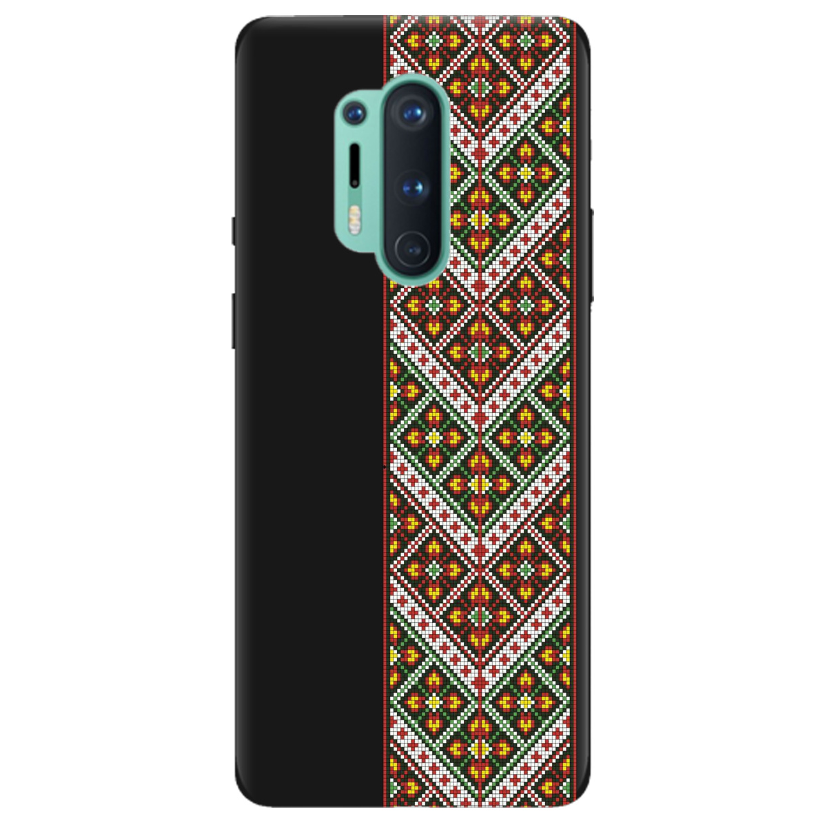 Чехол для OnePlus 8 Pro черный матовый soft touch Карпатский оберег - фото 1 - Чехлы для телефонов