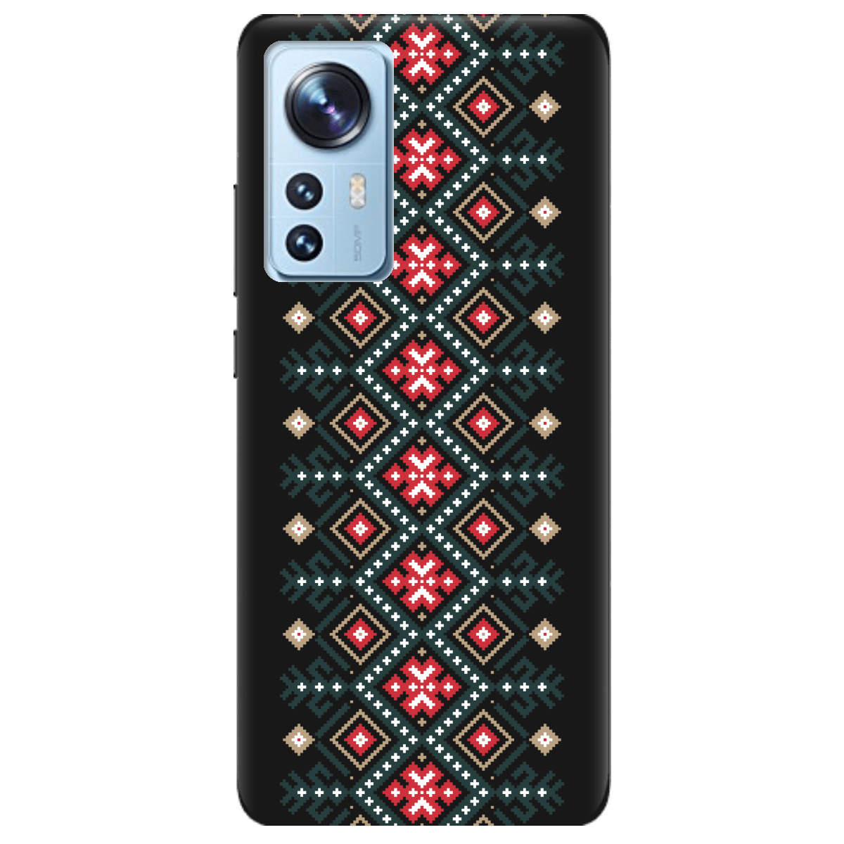 Чохол для Xiaomi 12X чорний матовий soft touch Стежка предків - фото 1 Чохол для Xiaomi 12X чорний матовий soft touch Стежка предків - фото 1 - Чохли для телефонів