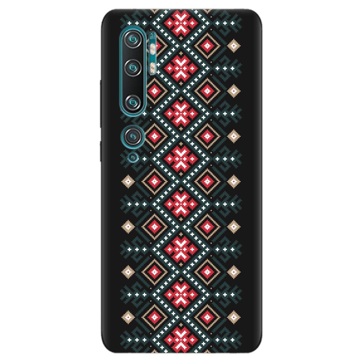 Чохол для Xiaomi Mi Note 10 Pro чорний матовий soft touch Стежка предків - фото 1 - Чохли для телефонів