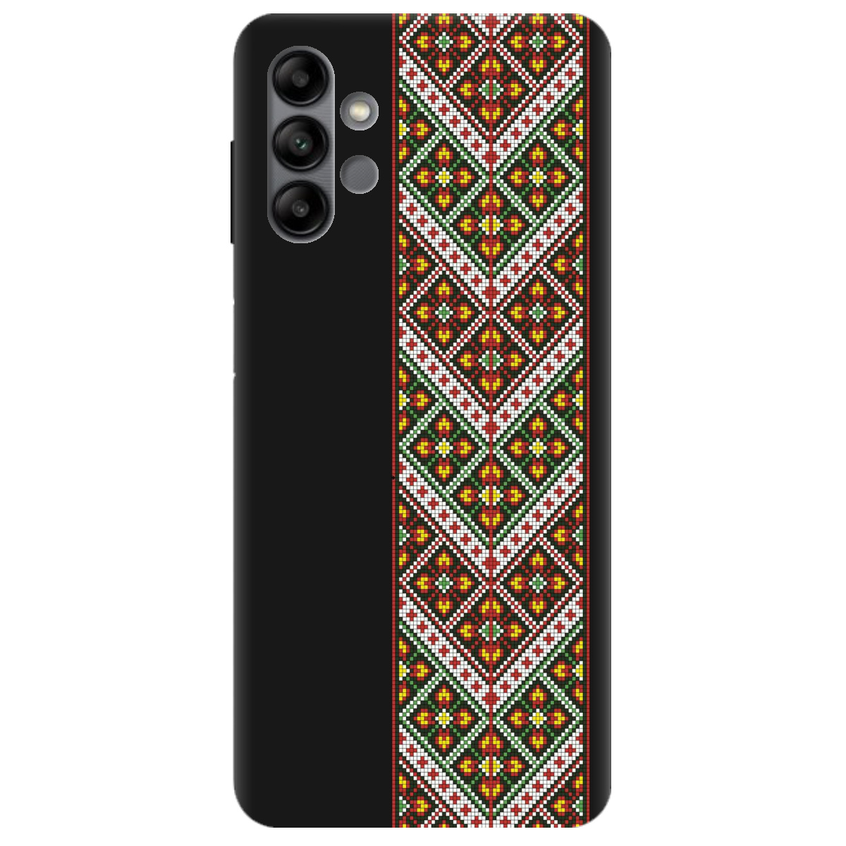 Чехол для Samsung Galaxy A04s черный матовый soft touch Карпатский оберег - фото 1 - Чехлы для телефонов