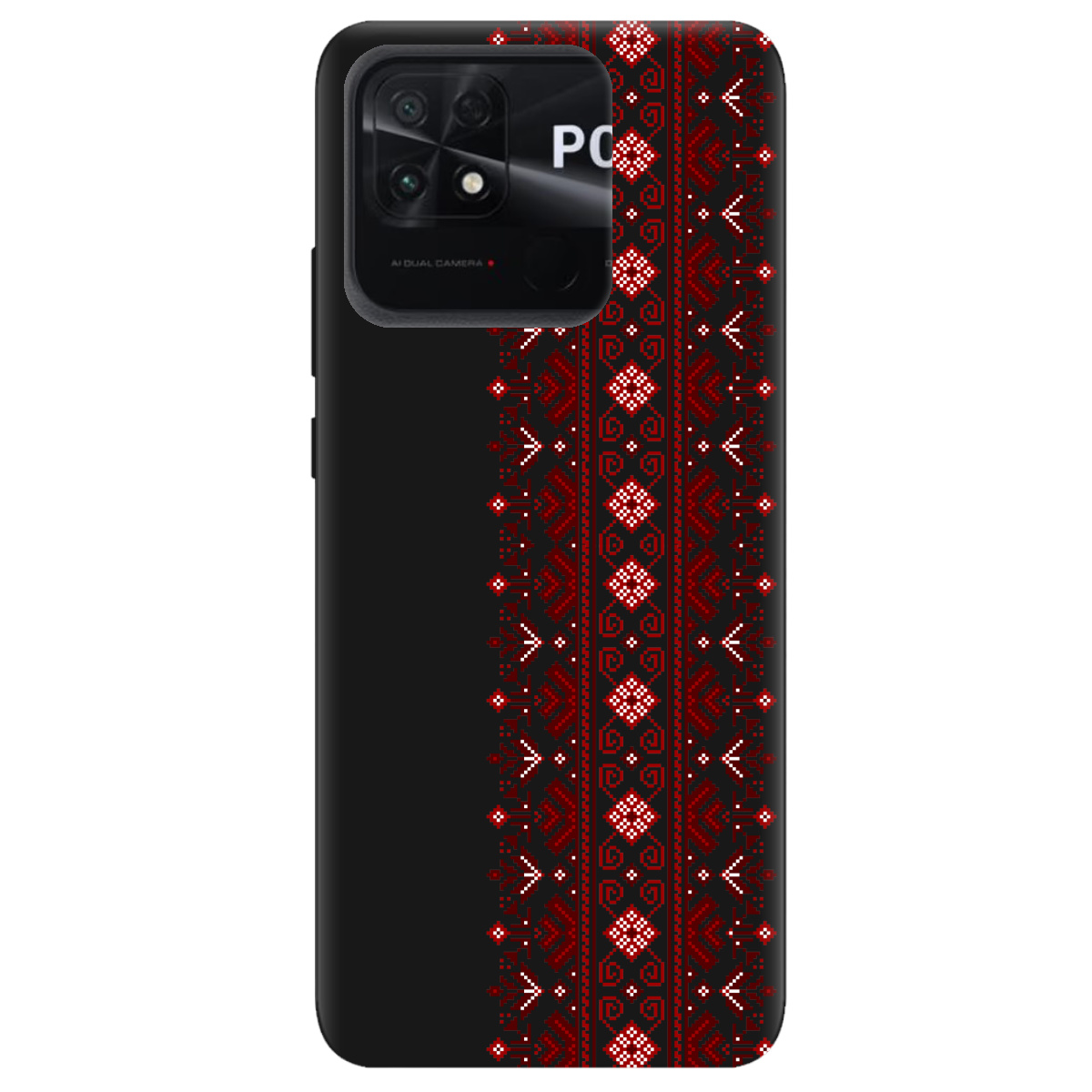 Чохол для Xiaomi Poco C40 чорний матовий soft touch Хрестики долі - фото 1 Чохол для Xiaomi Poco C40 чорний матовий soft touch Хрестики долі - фото 1 - Чохли для телефонів