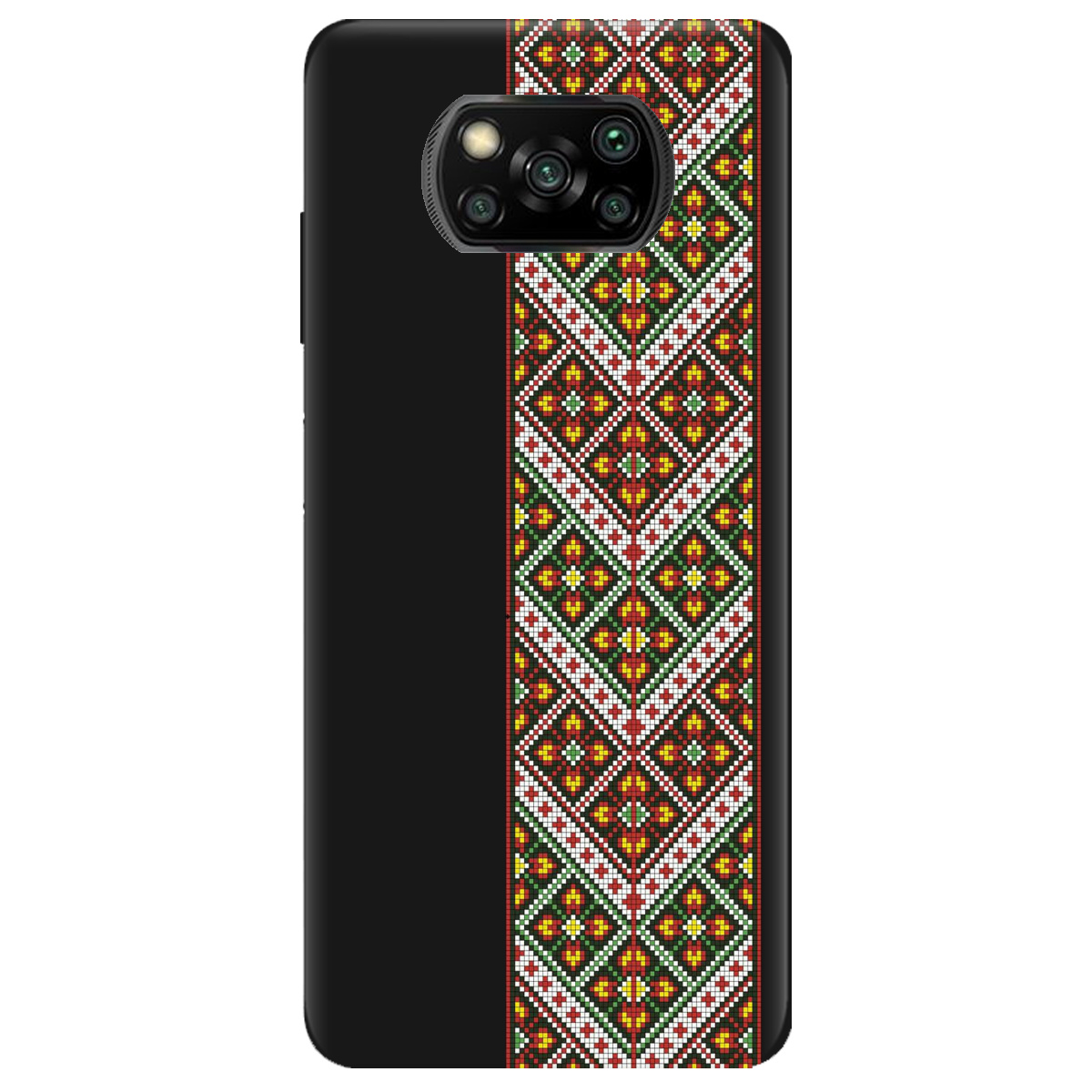 Чохол для Xiaomi Poco X3 Pro чорний матовий soft touch Карпатський оберіг - фото 1 - Чохли для телефонів