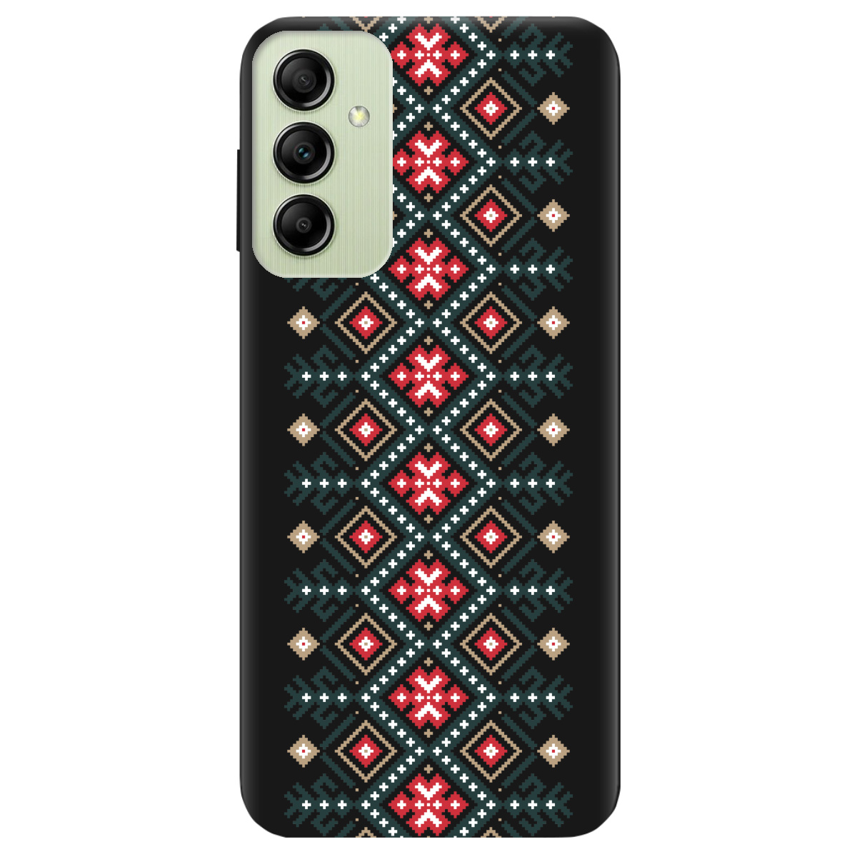 Чехол для Samsung Galaxy A14 черный матовый soft touch Тропа предков - фото 1 Чехол для Samsung Galaxy A14 черный матовый soft touch Тропа предков - фото 1 - Чехлы для телефонов