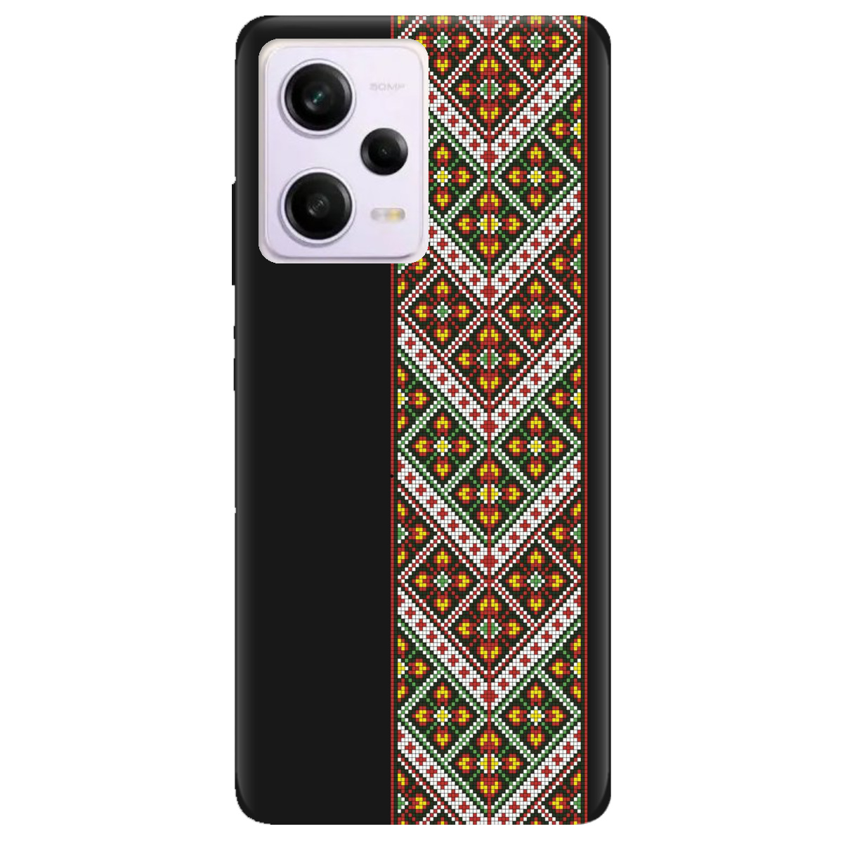 Чехол для Xiaomi Poco X5 Pro 5G черный матовый soft touch Карпатский оберег - фото 1 - Чехлы для телефонов