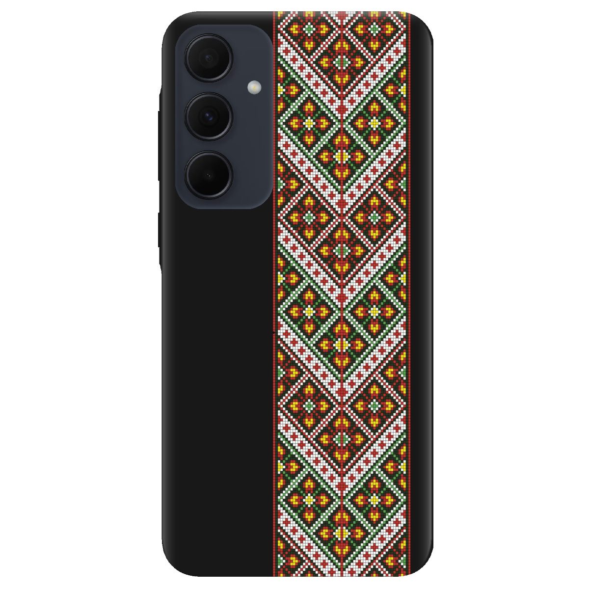 Чехол для Samsung Galaxy A35 черный матовый soft touch Карпатский оберег - фото 1 - Чехлы для телефонов