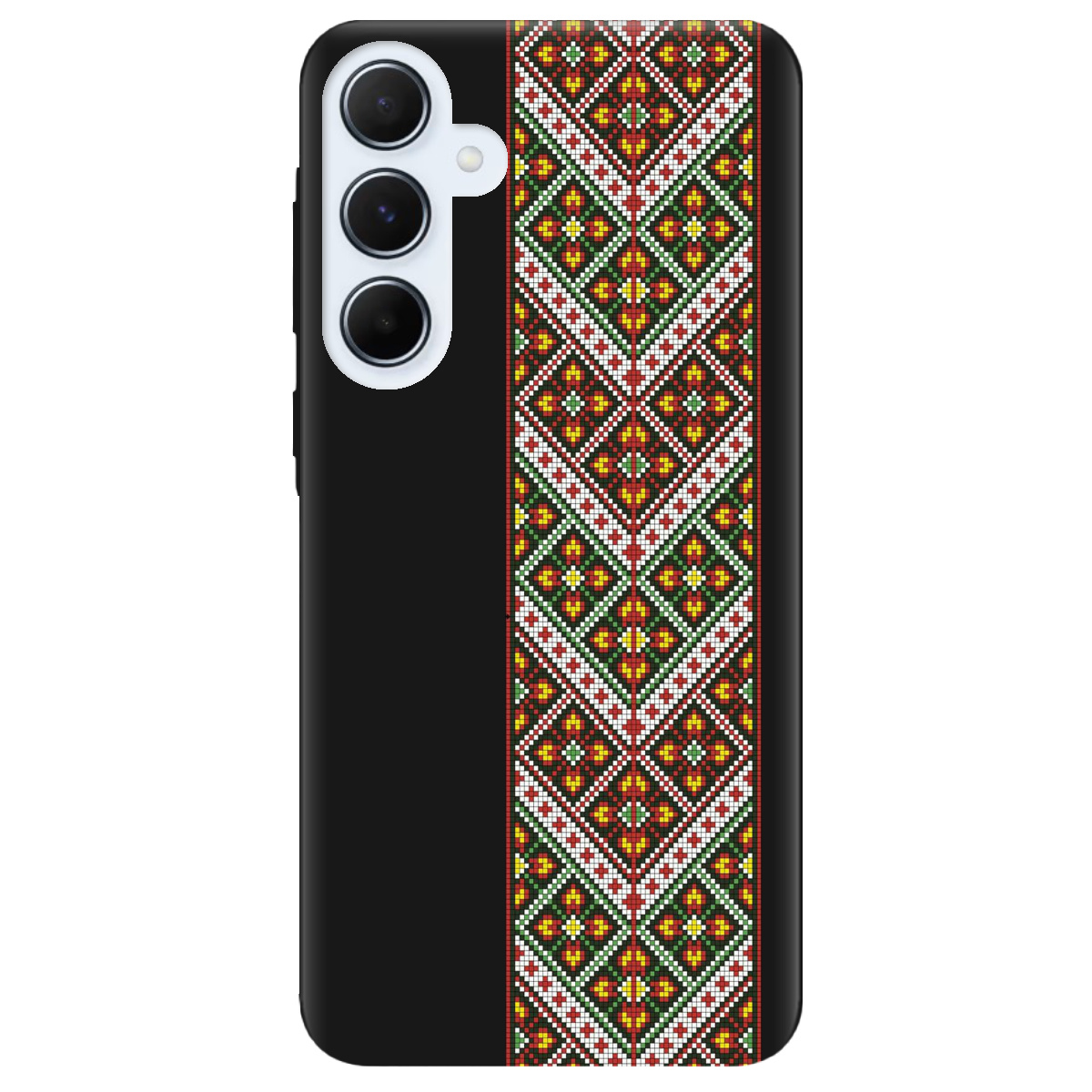 Чохол для Samsung Galaxy A55 чорний матовий soft touch Карпатський оберіг - фото 1 - Чохли для телефонів