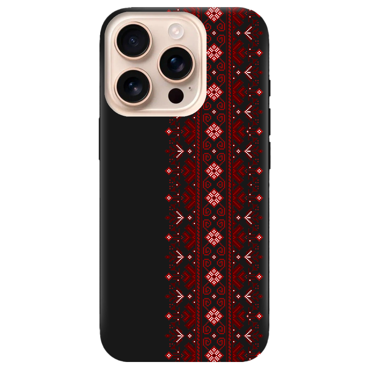 Чохол для Apple iPhone 16 Pro чорний матовий soft touch Хрестики долі - фото 1 Чохол для Apple iPhone 16 Pro чорний матовий soft touch Хрестики долі - фото 1 - Чохли для телефонів