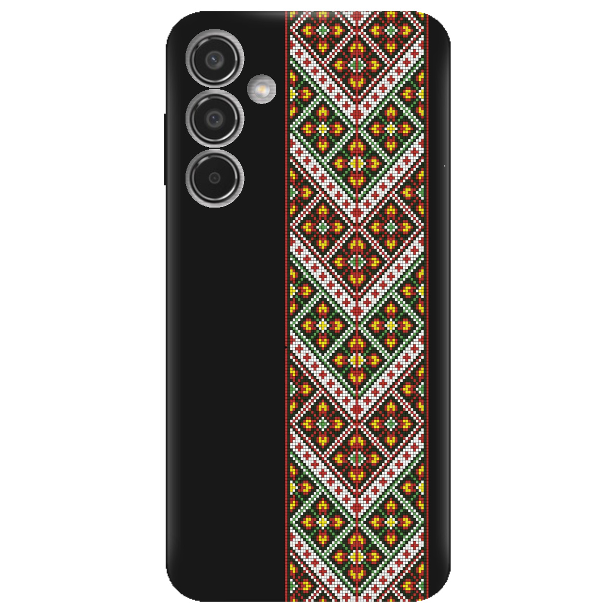 Чохол для Samsung Galaxy M35 5G чорний матовий soft touch Карпатський оберіг - фото 1 - Чохли для телефонів