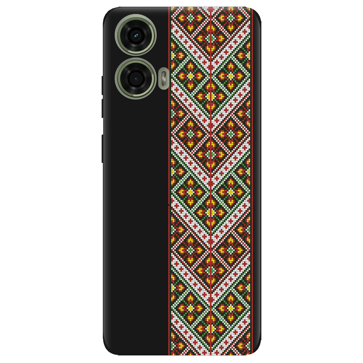 Чохол для Motorola G24 / G04 / E14 чорний матовий soft touch Карпатський оберіг - фото 1 - Чохли для телефонів