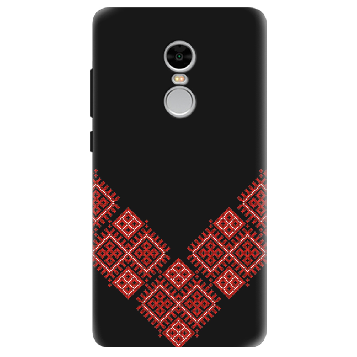 Чохол для Xiaomi Redmi Note 4 чорний матовий soft touch Вишивана доля - фото 1 Чохол для Xiaomi Redmi Note 4 чорний матовий soft touch Вишивана доля - фото 1 - Чохли для телефонів