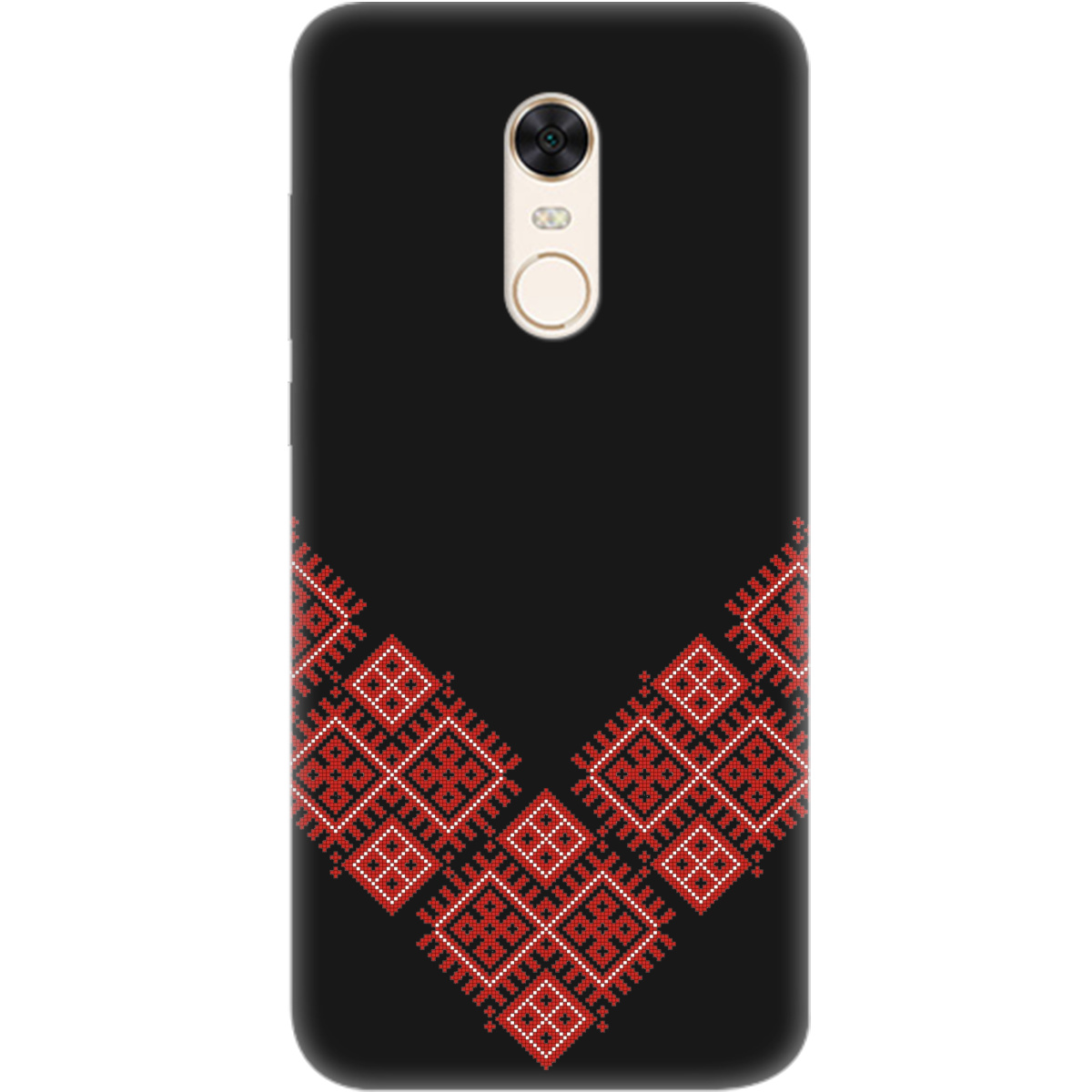 Чехол для Xiaomi Redmi 5 Plus черный матовый soft touch Вышитая судьба - фото 1 Чехол для Xiaomi Redmi 5 Plus черный матовый soft touch Вышитая судьба - фото 1 - Чехлы для телефонов