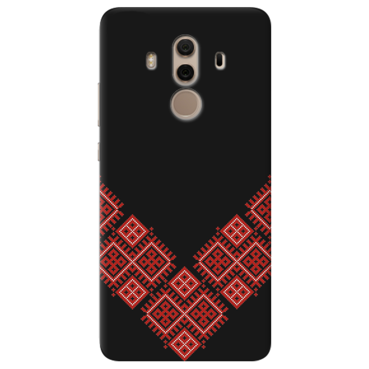 Чехол для Huawei Mate 10 Pro черный матовый soft touch Вышитая судьба - фото 1 - Чехлы для телефонов