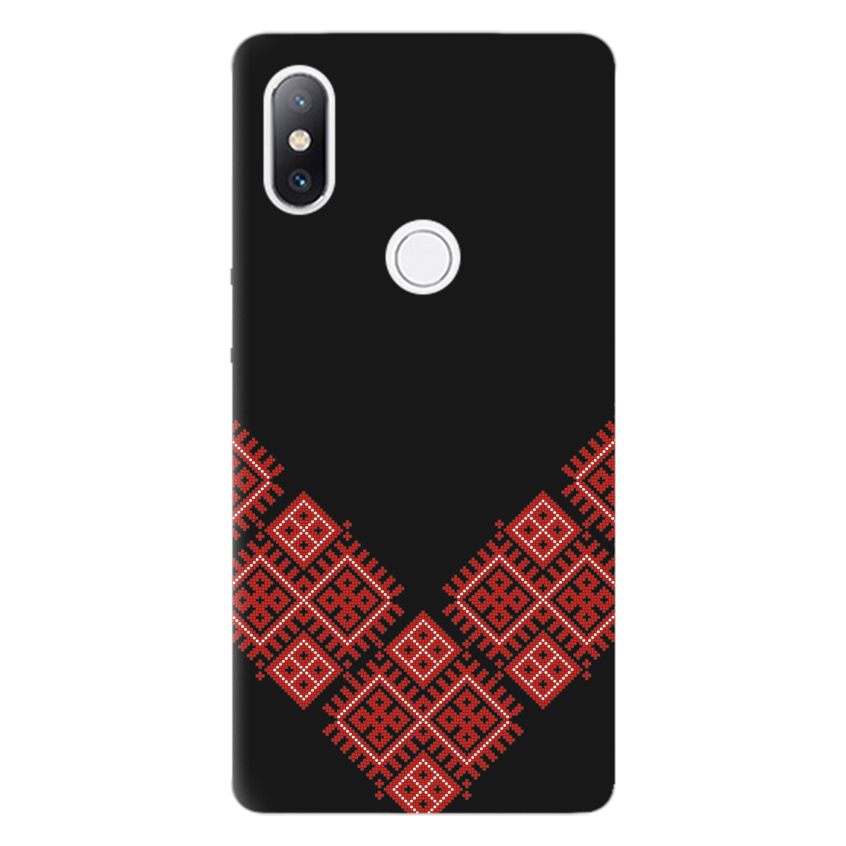 Чохол для Xiaomi Mi Mix 2S чорний матовий soft touch Вишивана доля - фото 1 Чохол для Xiaomi Mi Mix 2S чорний матовий soft touch Вишивана доля - фото 1 - Чохли для телефонів