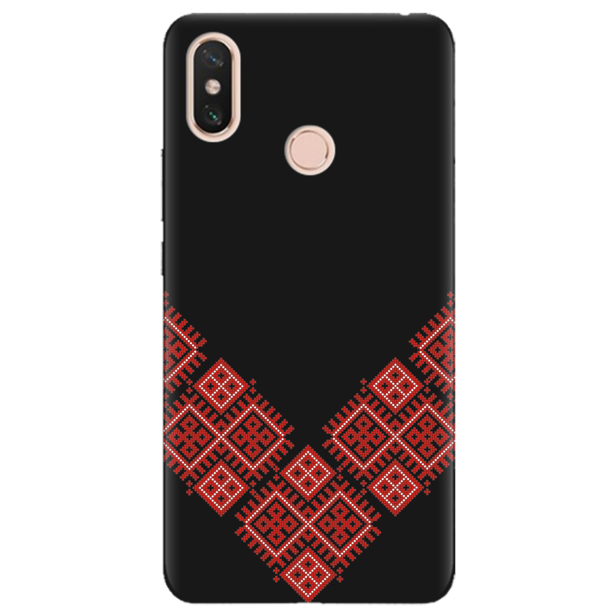 Чохол для Xiaomi Mi Max 3 чорний матовий soft touch Вишивана доля - фото 1 - Чохли для телефонів