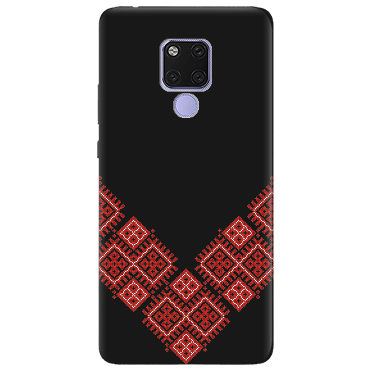 Чехол для Huawei Mate 20 черный матовый soft touch Вышитая судьба - фото 1 - Чехлы для телефонов
