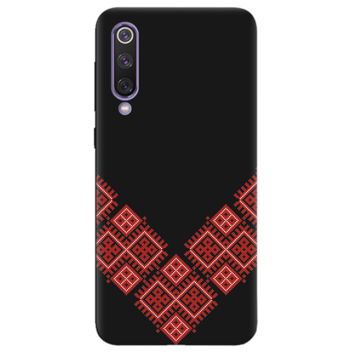 Чехол для Xiaomi Mi 9 SE черный матовый soft touch Вышитая судьба - фото 1 - Чехлы для телефонов