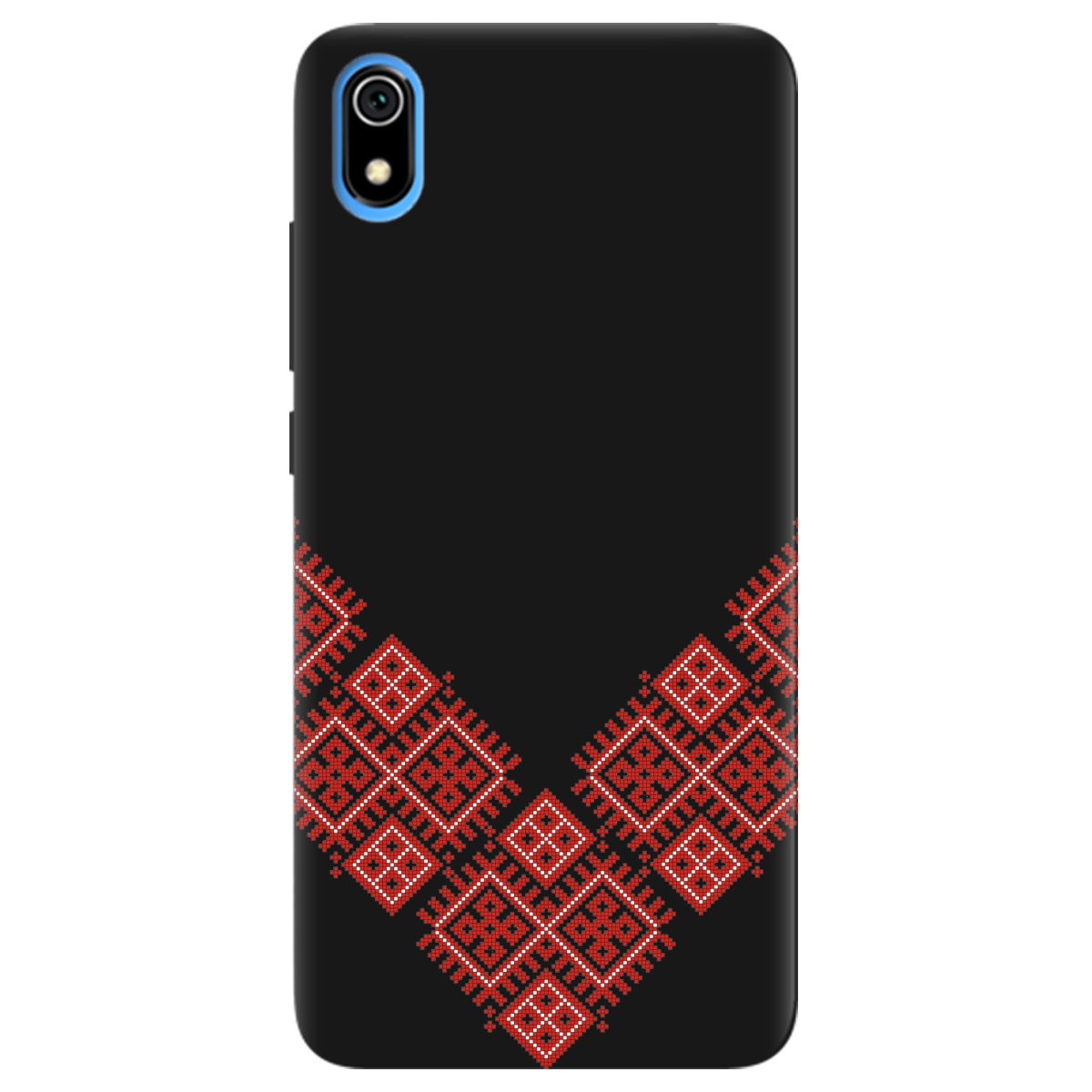 Чохол для Xiaomi Redmi 7A чорний матовий soft touch Вишивана доля - фото 1 Чохол для Xiaomi Redmi 7A чорний матовий soft touch Вишивана доля - фото 1 - Чохли для телефонів