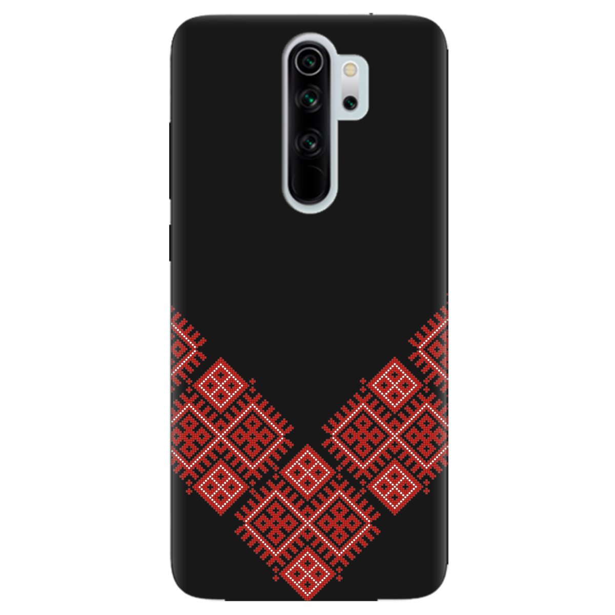 Чохол для Xiaomi Redmi Note 8 Pro чорний матовий soft touch Вишивана доля - фото 1 - Чохли для телефонів