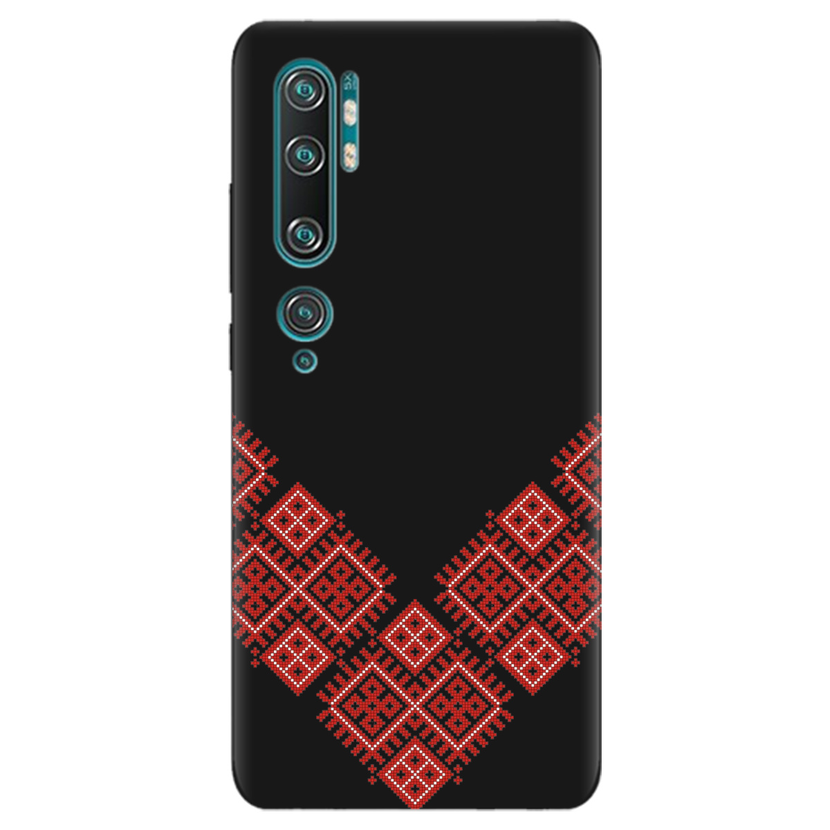 Чохол для Xiaomi Mi Note 10 чорний матовий soft touch Вишивана доля - фото 1 Чохол для Xiaomi Mi Note 10 чорний матовий soft touch Вишивана доля - фото 1 - Чохли для телефонів
