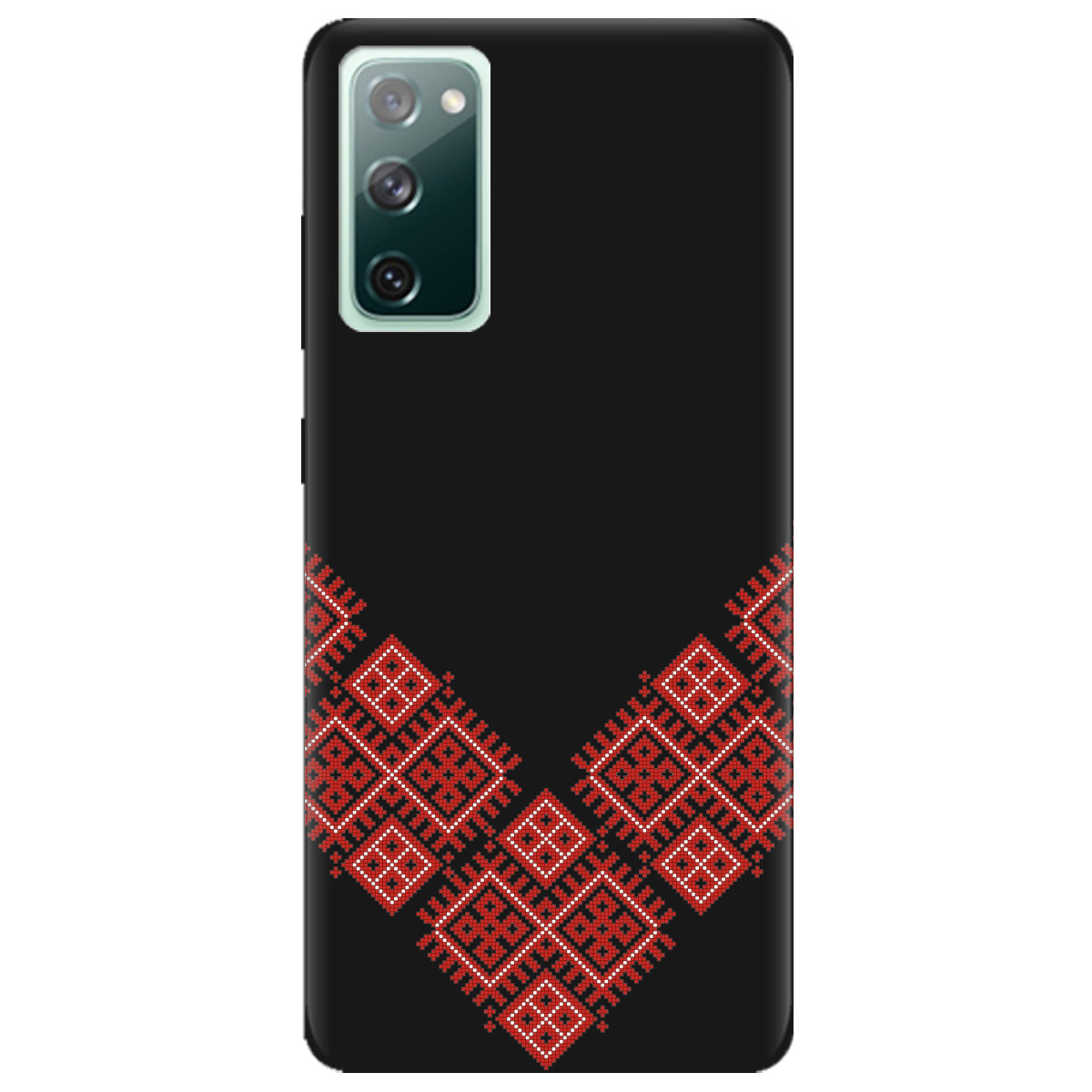 Чехол для Samsung Galaxy S20 FE черный матовый soft touch Вышитая судьба - фото 1 Чехол для Samsung Galaxy S20 FE черный матовый soft touch Вышитая судьба - фото 1 - Чехлы для телефонов