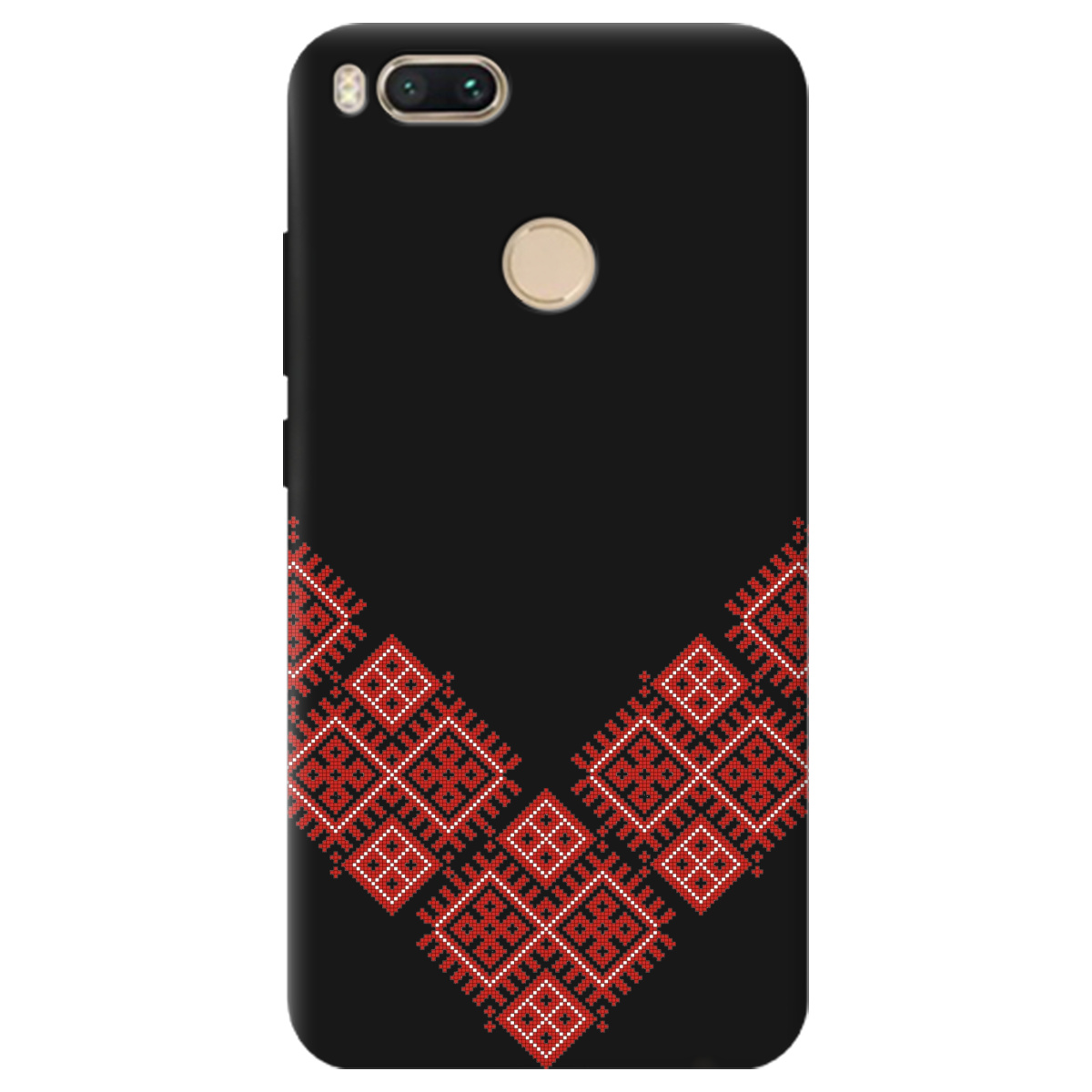 Чехол для Xiaomi Mi A1 черный матовый soft touch Вышитая судьба - фото 1 - Чехлы для телефонов