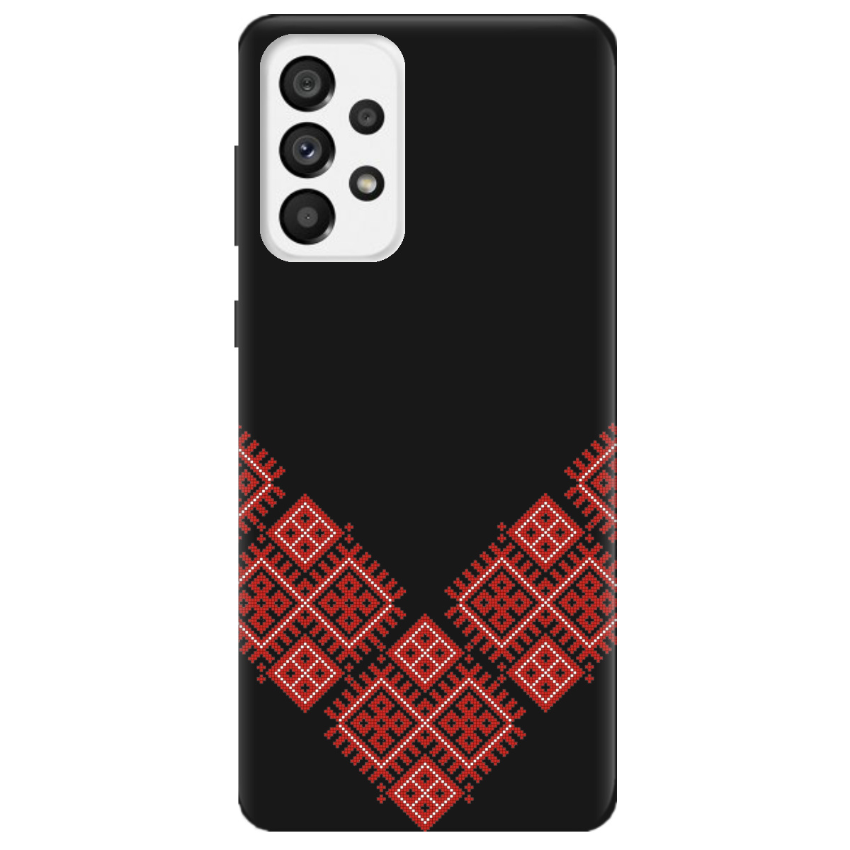 Чехол для Samsung Galaxy A73 черный матовый soft touch Вышитая судьба - фото 1 Чехол для Samsung Galaxy A73 черный матовый soft touch Вышитая судьба - фото 1 - Чехлы для телефонов