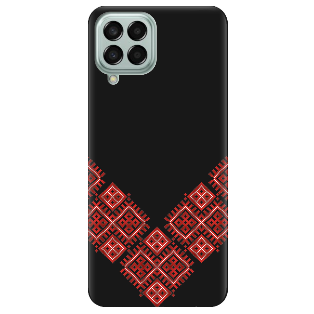 Чехол для Samsung Galaxy M53 черный матовый soft touch Вышитая судьба - фото 1 - Чехлы для телефонов