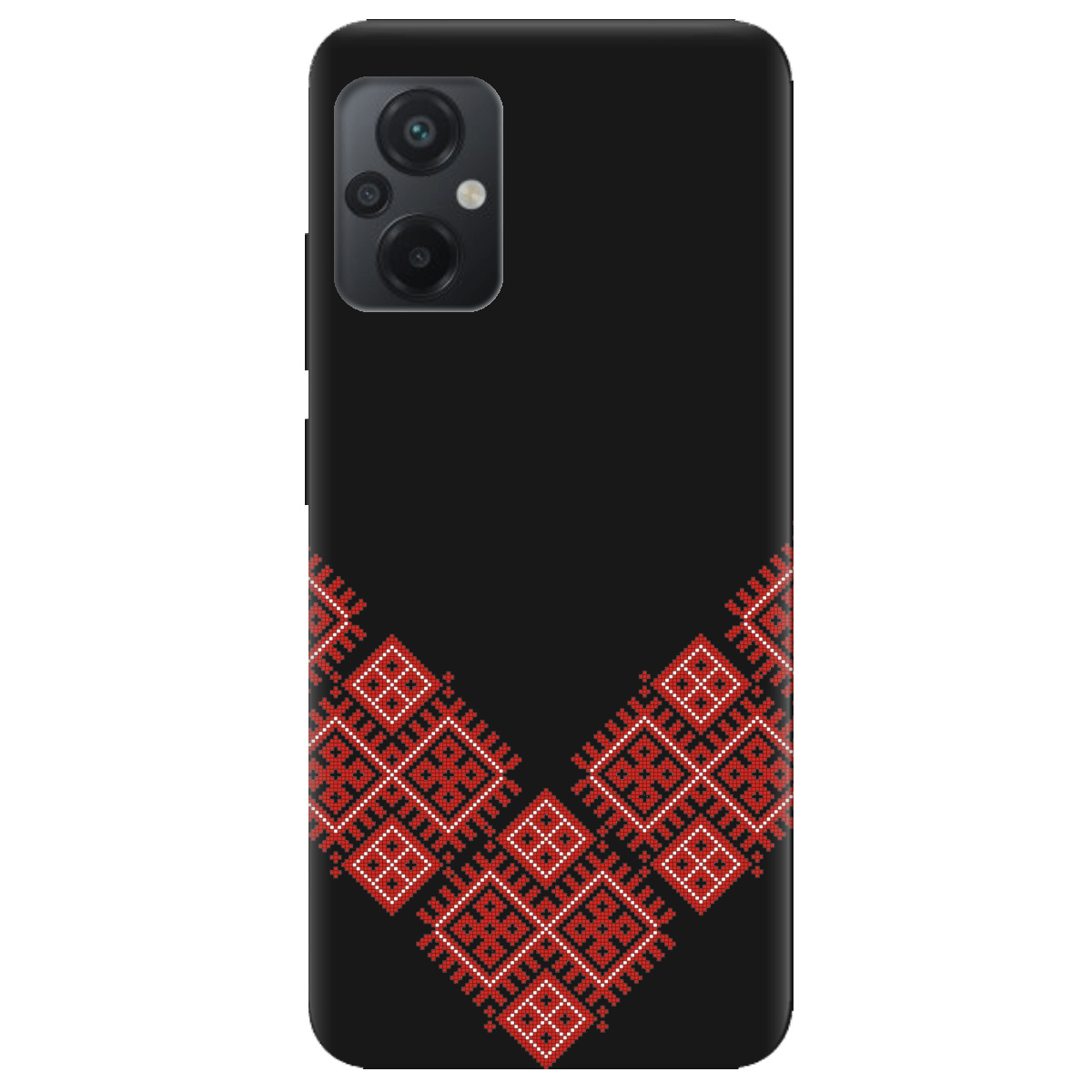 Чохол для Xiaomi Poco M5 чорний матовий soft touch Вишивана доля - фото 1 - Чохли для телефонів