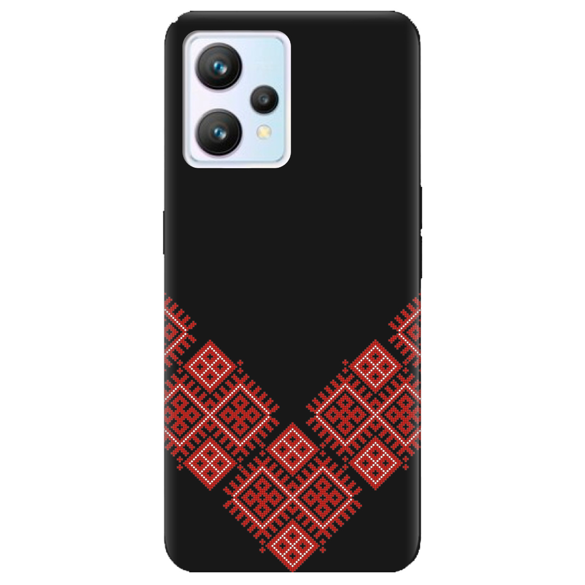 Чехол для Realme 9 черный матовый soft touch Вышитая судьба - фото 1 Чехол для Realme 9 черный матовый soft touch Вышитая судьба - фото 1 - Чехлы для телефонов