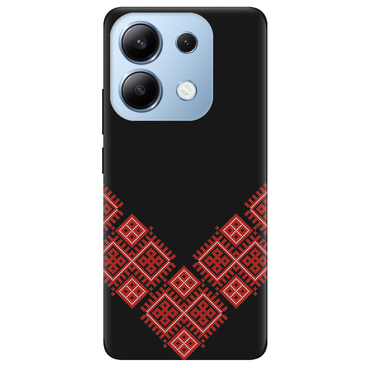 Чехол для Xiaomi Redmi Note 13 4G черный матовый soft touch Вышитая судьба - фото 1 Чехол для Xiaomi Redmi Note 13 4G черный матовый soft touch Вышитая судьба - фото 1 - Чехлы для телефонов