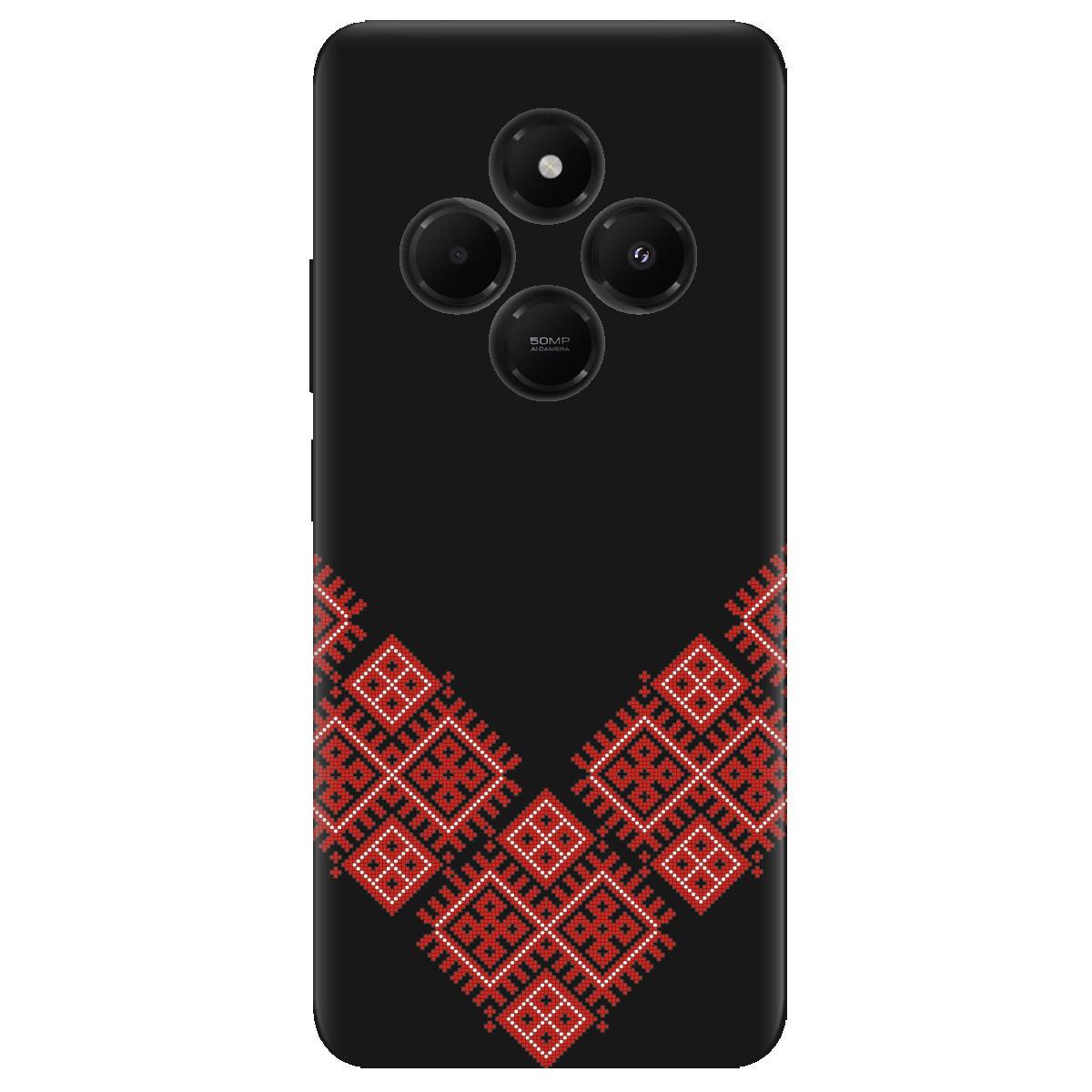 Чехол для Xiaomi Poco C75 черный матовый soft touch Вышитая судьба - фото 1 Чехол для Xiaomi Poco C75 черный матовый soft touch Вышитая судьба - фото 1 - Чехлы для телефонов