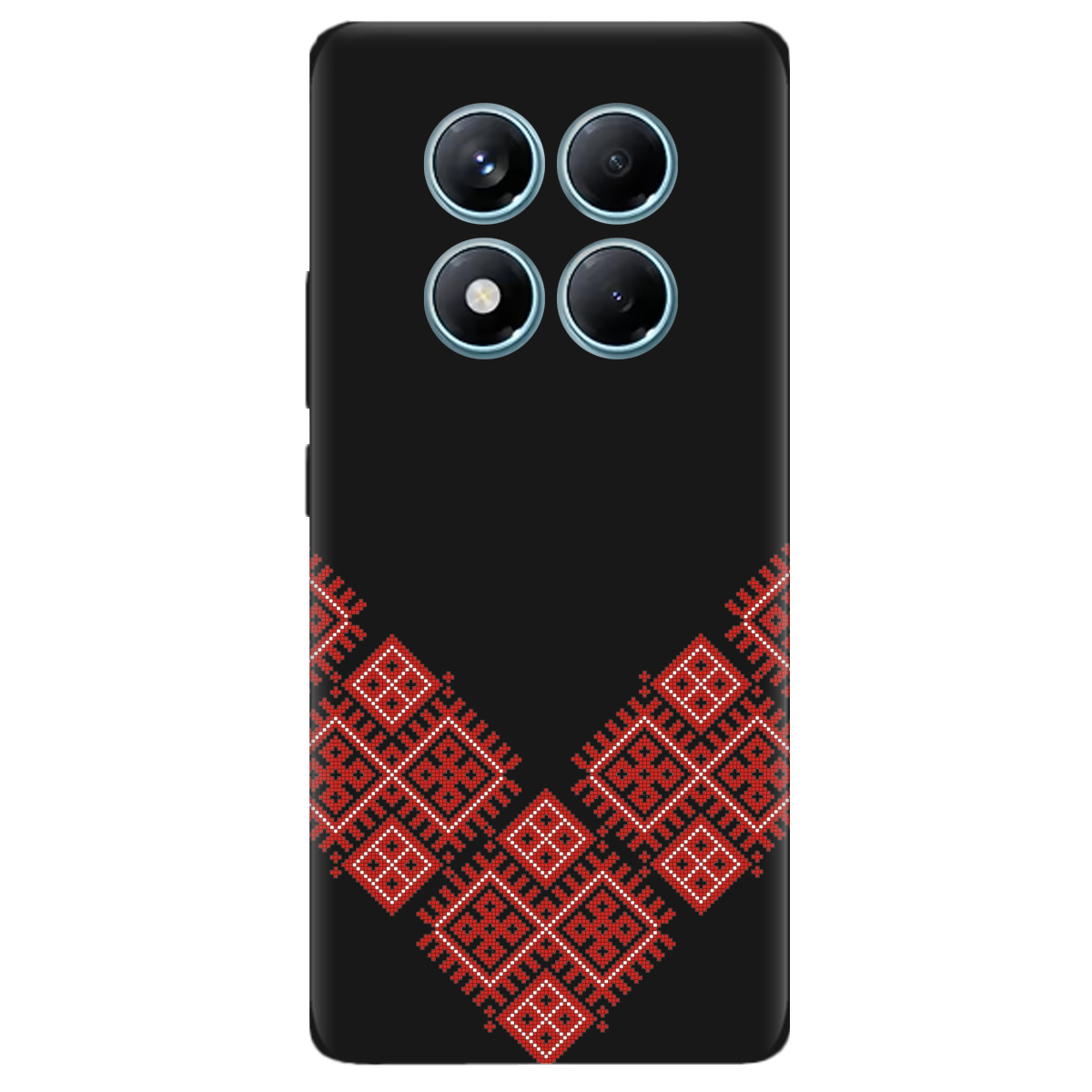 Чохол для Xiaomi Redmi Note 14 Pro 4G чорний матовий soft touch Вишивана доля - фото 1 Чохол для Xiaomi Redmi Note 14 Pro 4G чорний матовий soft touch Вишивана доля - фото 1 - Чохли для телефонів