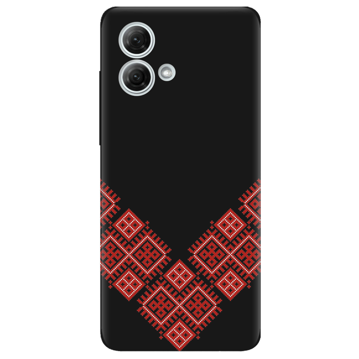 Чехол для Motorola G84 черный матовый soft touch Вышитая судьба - фото 1 Чехол для Motorola G84 черный матовый soft touch Вышитая судьба - фото 1 - Чехлы для телефонов