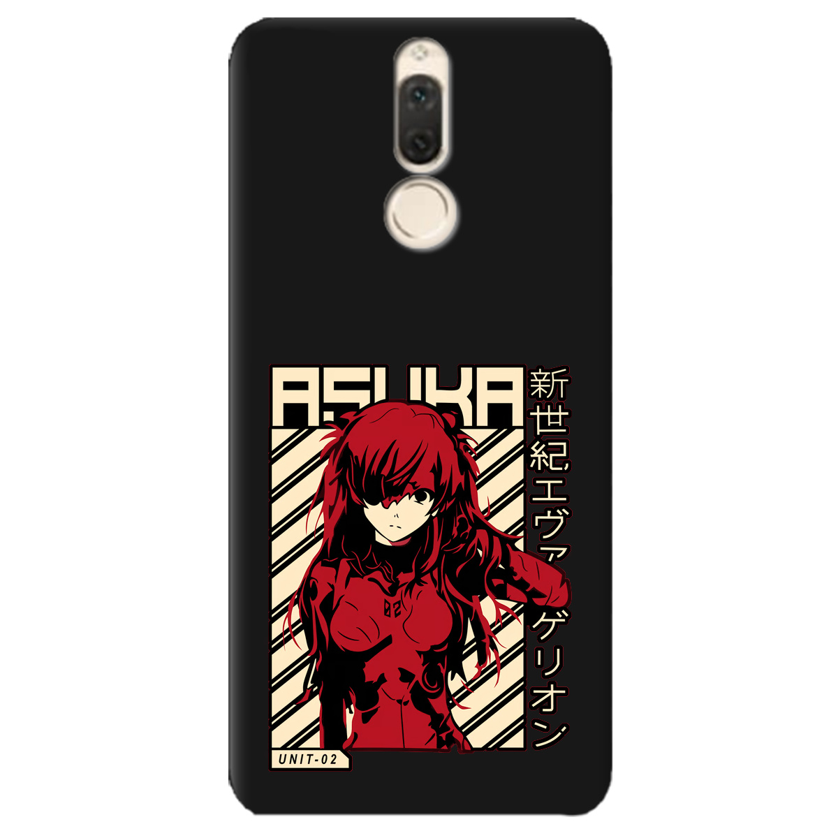 Чехол для Huawei Mate 10 Lite черный матовый soft touch Аска Ленгли - фото 1 - Чехлы для телефонов