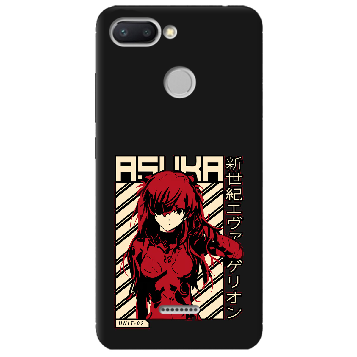 Чехол для Xiaomi Redmi 6 черный матовый soft touch Аска Ленгли - фото 1 - Чехлы для телефонов