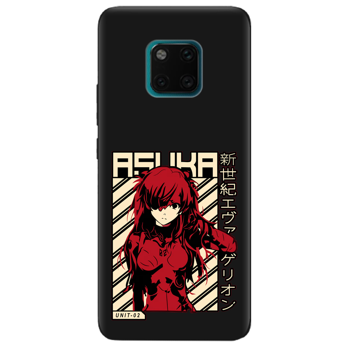 Чехол для Huawei Mate 20 Pro черный матовый soft touch Аска Ленгли - фото 1 - Чехлы для телефонов