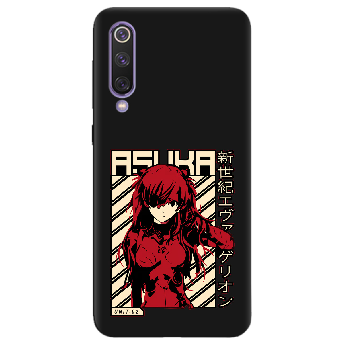 Чехол для Xiaomi Mi 9 SE черный матовый soft touch Аска Ленгли - фото 1 - Чехлы для телефонов