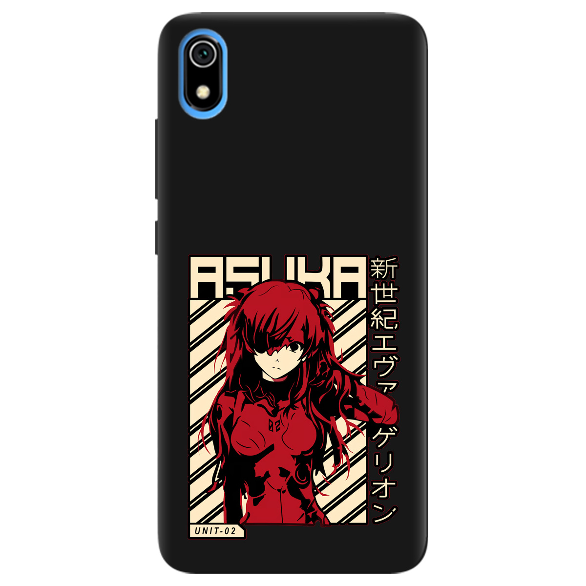 Чехол для Xiaomi Redmi 7A черный матовый soft touch Аска Ленгли - фото 1 - Чехлы для телефонов