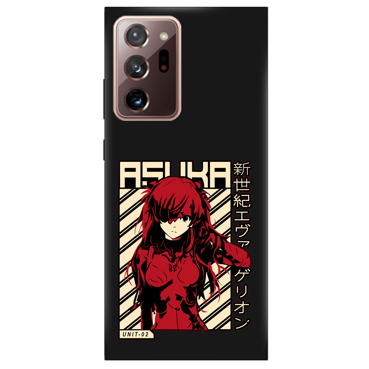 Чехол для Samsung Galaxy Note 20 Ultra черный матовый soft touch Аска Ленгли - фото 1 - Чехлы для телефонов