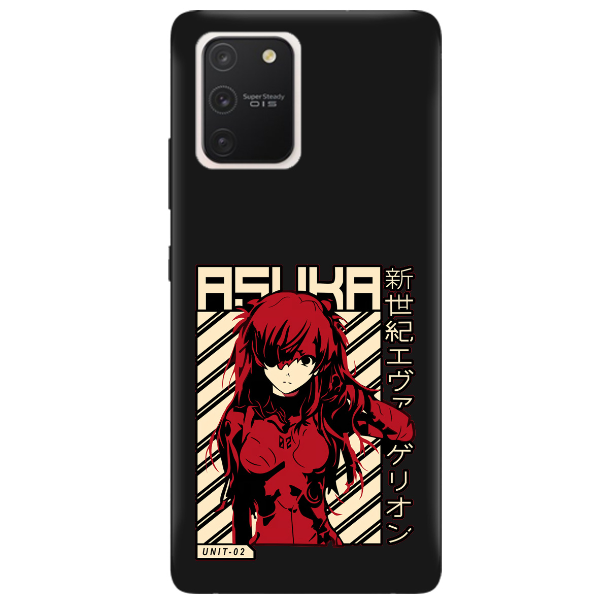 Чехол для Samsung Galaxy S10 Lite черный матовый soft touch Аска Ленгли - фото 1 - Чехлы для телефонов