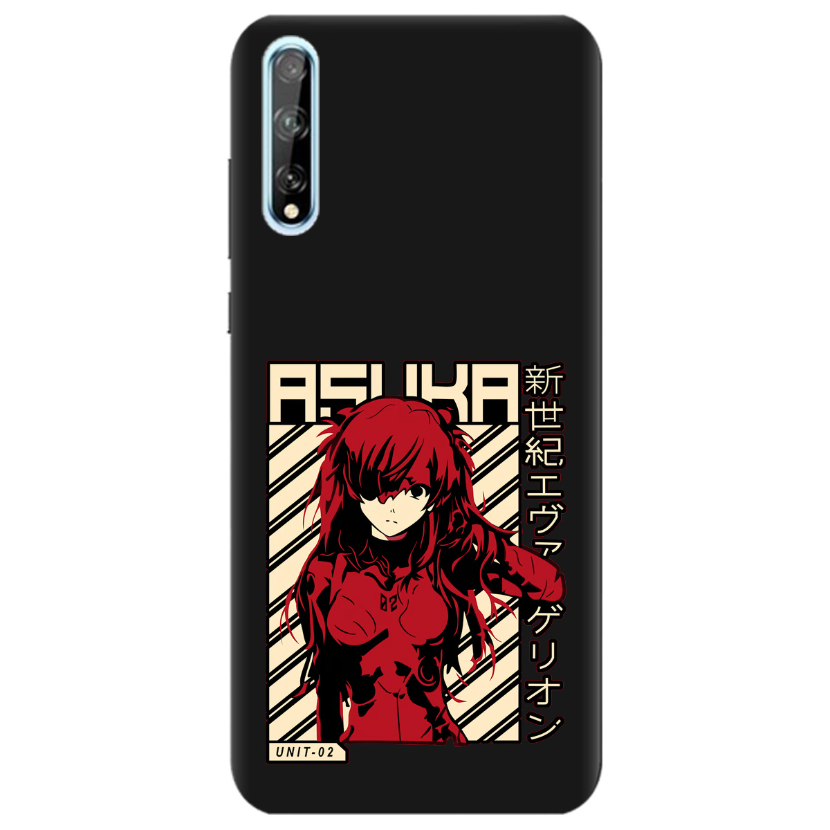 Чехол для Huawei P Smart S черный матовый soft touch Аска Ленгли - фото 1 - Чехлы для телефонов