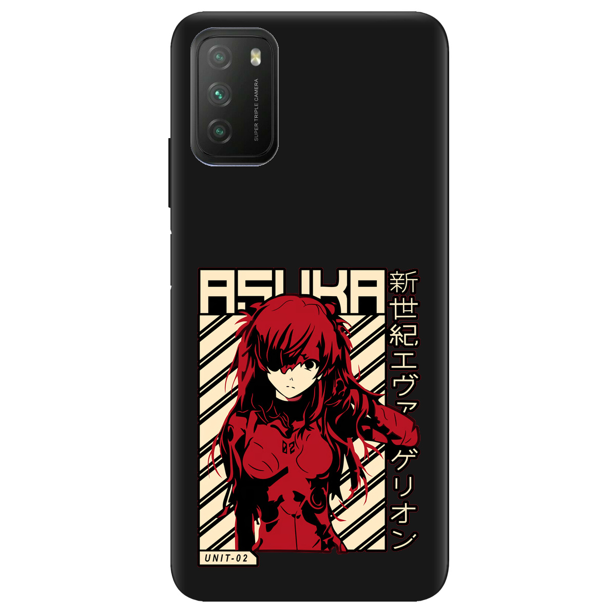 Чохол для Xiaomi Poco M3 чорний матовий soft touch Аска Ленглі - фото 1 Чохол для Xiaomi Poco M3 чорний матовий soft touch Аска Ленглі - фото 1 - Чохли для телефонів