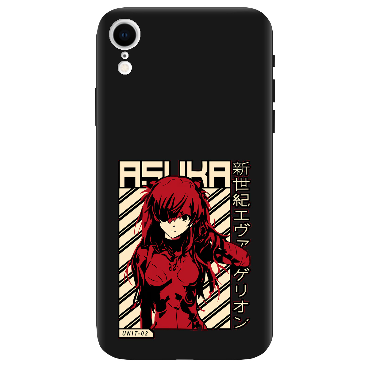 Чохол для Apple iPhone XR чорний матовий soft touch Аска Ленглі - фото 1 - Чохли для телефонів