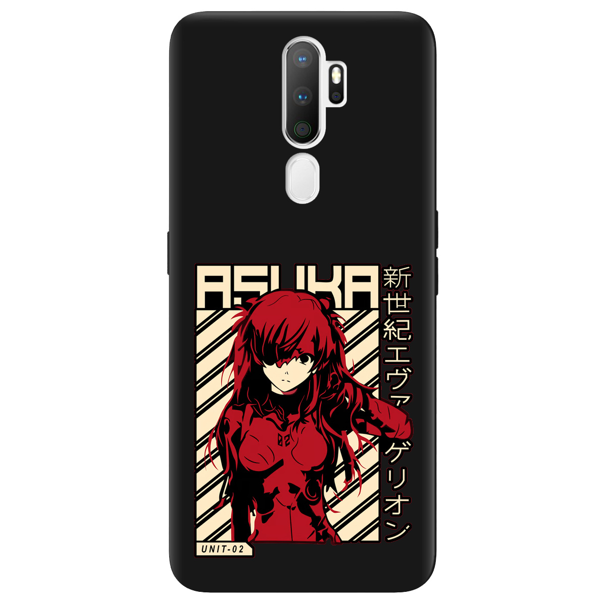 Чохол для Oppo A5 2020/A9 2020 чорний матовий soft touch Аска Ленглі - фото 1 - Чохли для телефонів