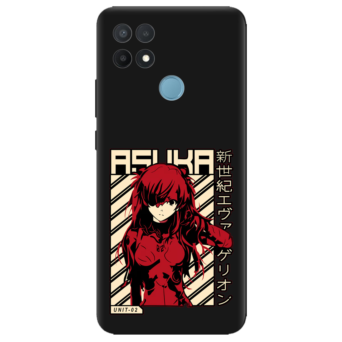 Чохол для Oppo A15s/ A15 чорний матовий soft touch Аска Ленглі - фото 1 - Чохли для телефонів