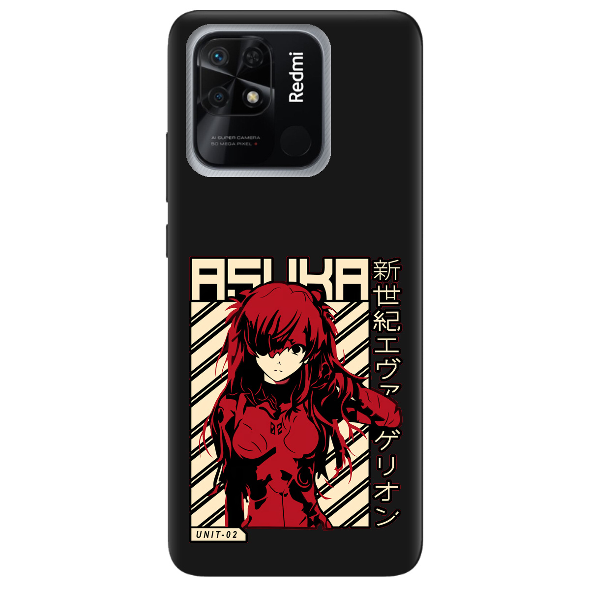 Чохол для Xiaomi Redmi 10C чорний матовий soft touch Аска Ленглі - фото 1 - Чохли для телефонів