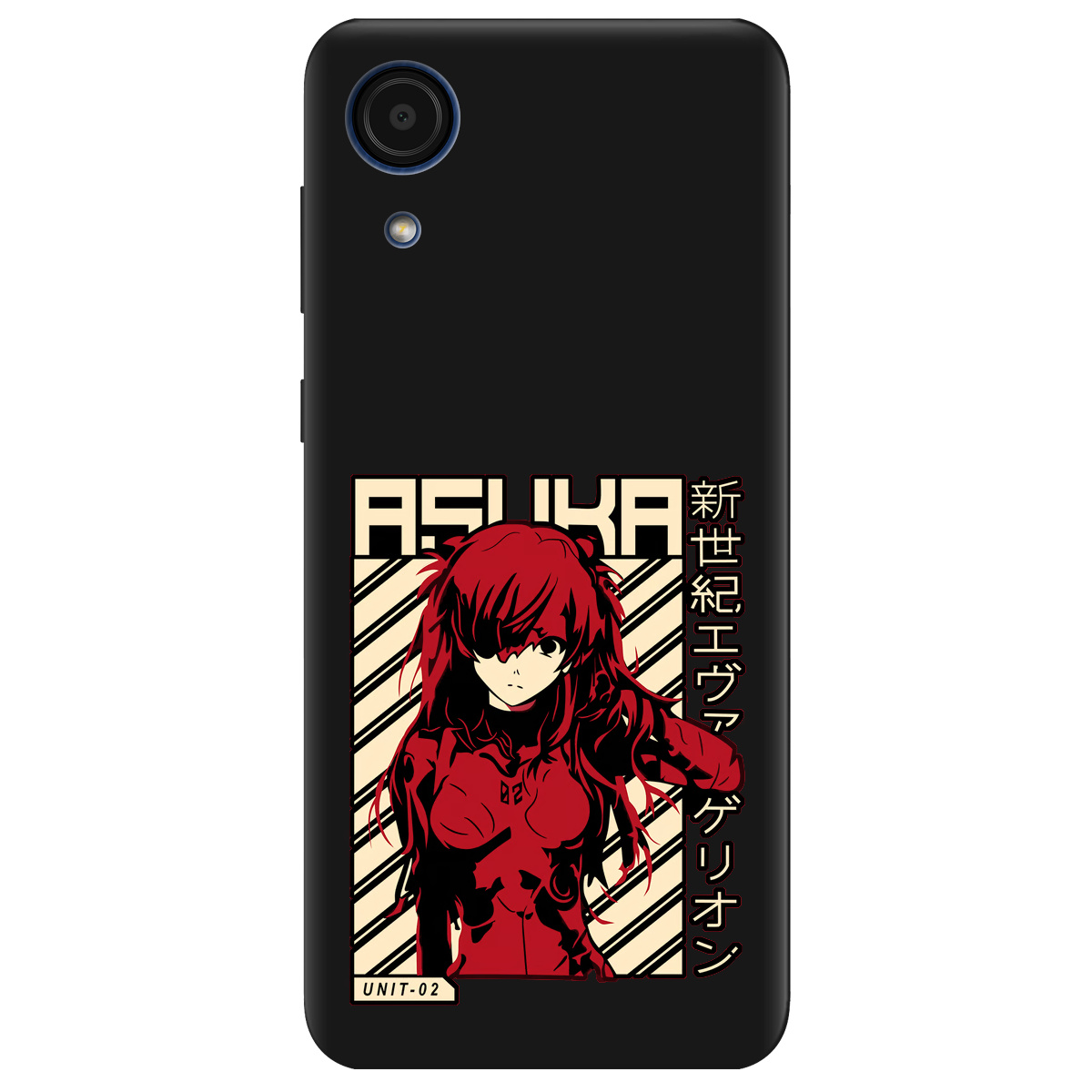 Чохол для Samsung Galaxy А03 Core чорний матовий soft touch Аска Ленглі - фото 1 - Чохли для телефонів