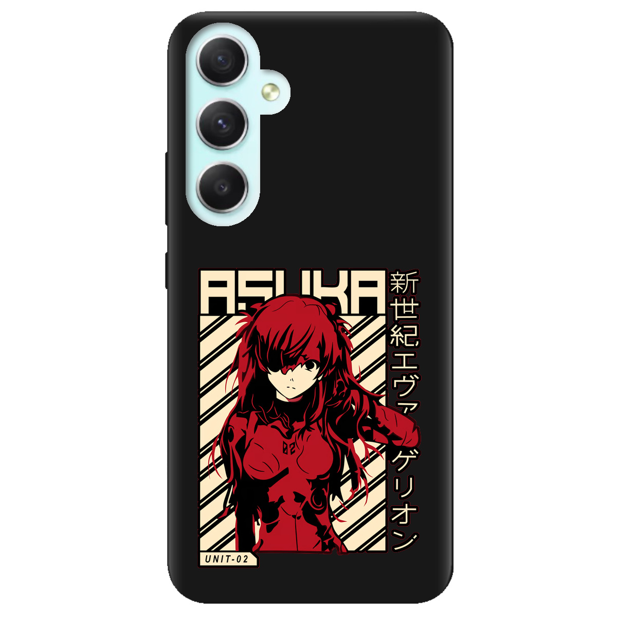 Чехол для Samsung Galaxy A34 черный матовый soft touch Аска Ленгли - фото 1 - Чехлы для телефонов