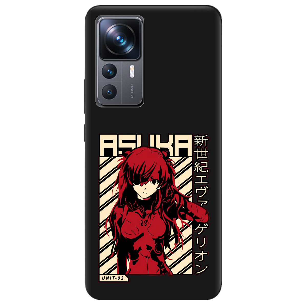 Чехол для Xiaomi 12T черный матовый soft touch Аска Ленгли - фото 1 - Чехлы для телефонов