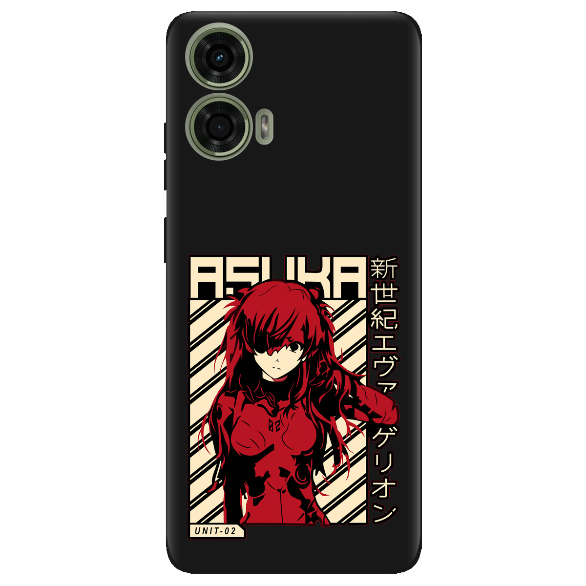 Чохол для Motorola G24 / G04 / E14 чорний матовий soft touch Аска Ленглі - фото 1 - Чохли для телефонів